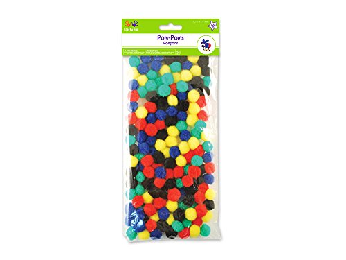 Multicraft Imports Krafty Kids kc209 a Pompons, 20 mm, Primär Farben, 100 Stück Sortiert von Multicraft