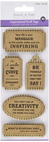 Multicraft Imports Multicraft Inspirierende Kraft Tags – Your Life ist Ihre Botschaft, Anderen, Mehrfarbig von Multicraft Imports