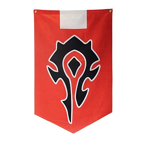 Flagge aus Satin von Alliance Horde für WOW Fans(Horde Rot) von Multiculture