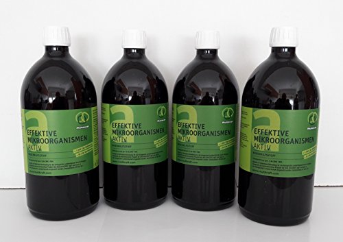 Effektive Mikroorganismen Aktiv (EM-Aktiv), Bodenhilfsstoff - Dünger 4 X 1 l Fl. von Multikraft