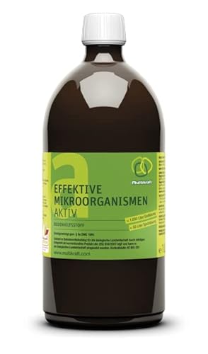 Multikraft - EM aktiv Multikraft (1 L) - Bodenhilfsstoff mit Effektiven Mikroorganismen - Für Garten, Zimmerpflanzen, Teiche und Kompost von Multikraft