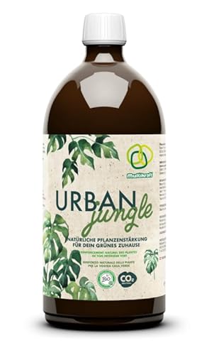Multikraft Urban Jungle - Natürliche Pflanzenstärkung für Zimmerpflanzen, Palmen & Zimmerkräuter, steigert Abwehrsystem, unterstützt kräftige Blätter, für gesundes & sattes Grün, 1 Liter von Multikraft
