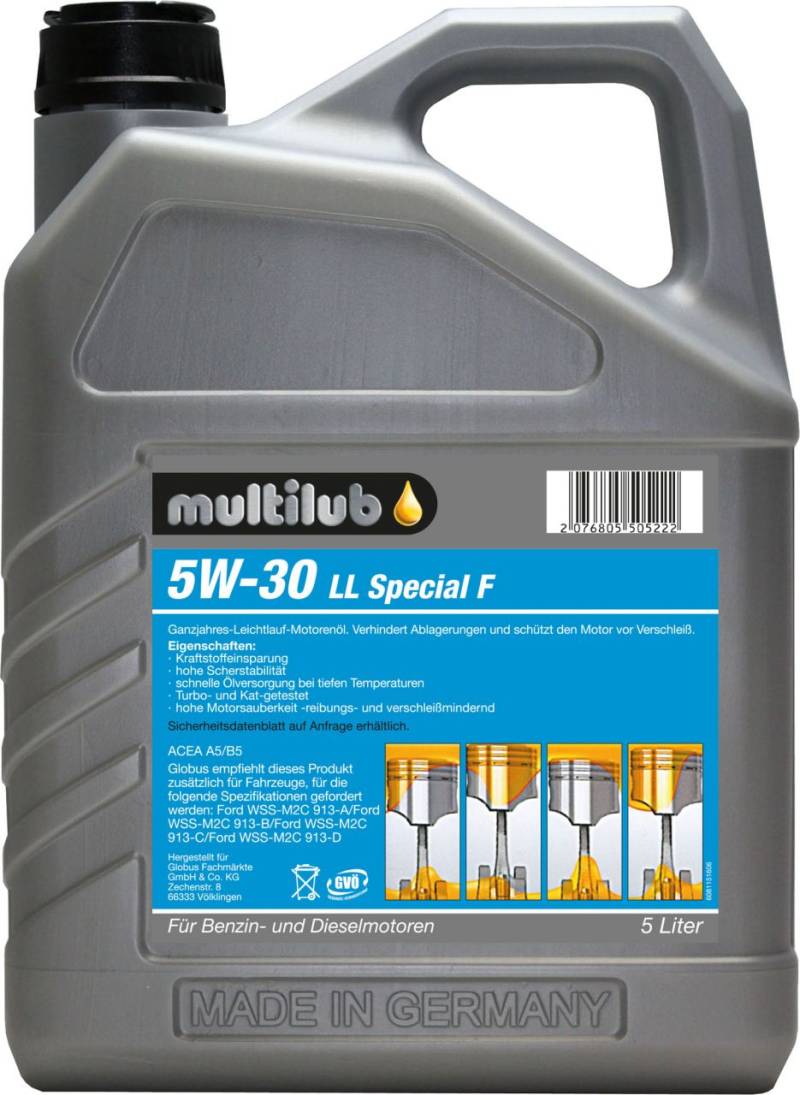 Multilub Motoröl 5W-30LL Special F 5L von Multilub