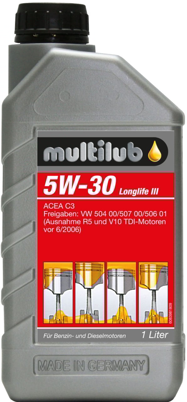 Multilub Motoröl 5W-30 Longlife III 1L von Multilub