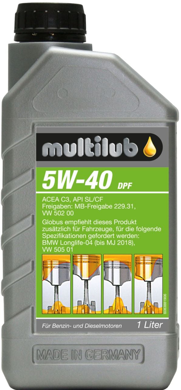 Multilub Motoröl 5W-40 DPF 1L Multilub Motoröl 5W-40 DPF 1L von Multilub