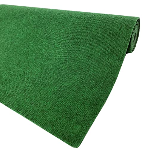 Multimat Rasenteppich mit Noppen Drainage Kunstrasen 100x200cm Antirutsch Terrasse Rasen Teppich grün Rolle für Indoor Outdoor Garten Balkon Camping Fertigrasen Kunstrasenteppich von Multimat