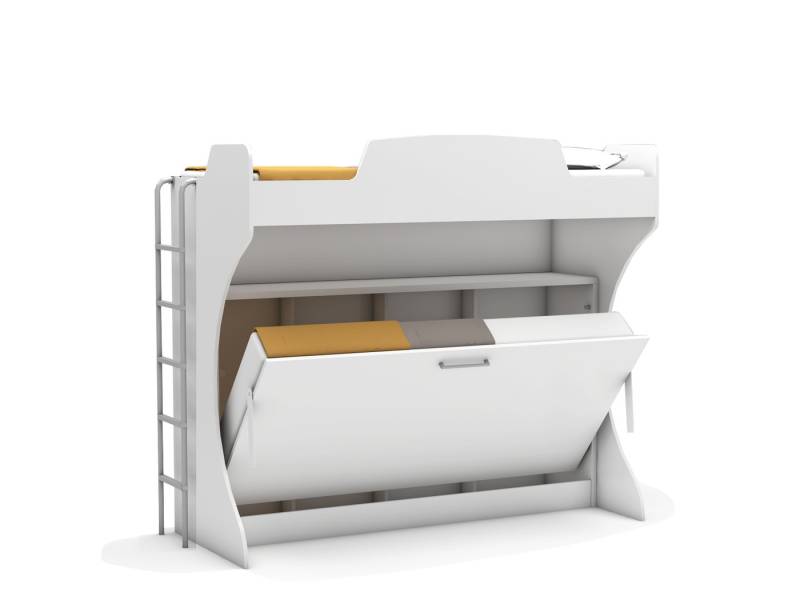 Multimo Schrankbett Hochbett Academy mit Klappbett Life von Multimo
