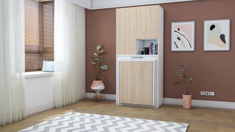 Multimo Schrankbett Multimo Capsule Schrankbett mit Klapptisch von Multimo