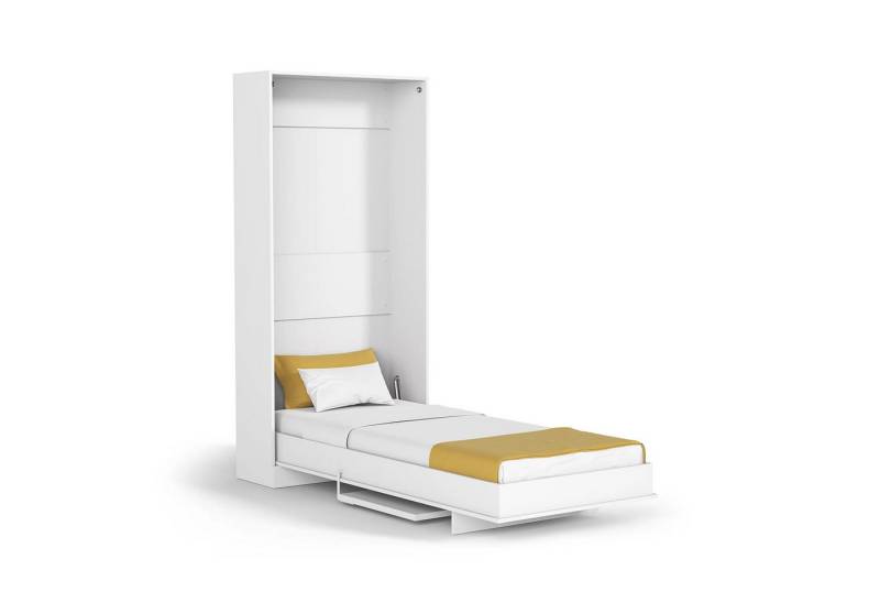 Multimo Schrankbett PRIMER HAPPY Wandbett /Schrankbett mit Schreibtisch, 90x200 cm vertikal klappbar von Multimo