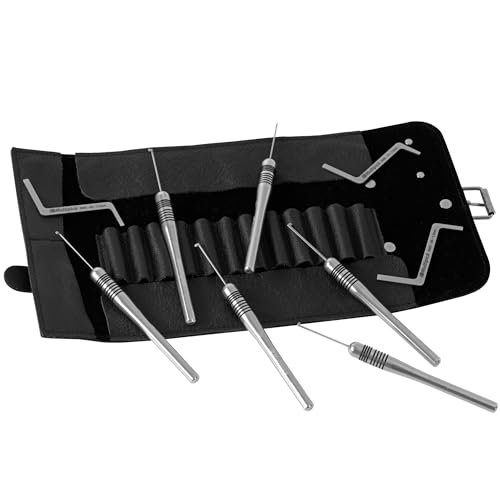 MULTIPICK G-PRO Lockpicking Set [Optimierte Griff-Form] Lockpick Tool, Schlösser knacken - Lock Picks inkl. Spanner - Schloss picking - Profi Dietrich Set - Premium Lockpicking Kit - Pick Set Kit von Multipick