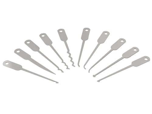 MULTIPICK Klingen Set für Taschenmesser [10 Klingen] Lockpicking Set im Taschenmesserformat - Lockpicking Set Profi & Anfänger - Picking Tool - handliches Schlüsseldienst Werkzeug von Multipick