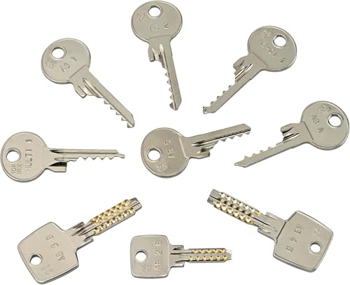 MULTIPICK Schlagschlüssel Set - Bumpkey-Set- zum Öffnen der meistverkauften Baumarkt Schlösser, 9-teilig inkl. Online-Anleitung von Multipick
