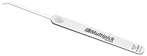 Multipick ELITE Profi Lockpicking Dietrich Hook 2 (V07) 0,4 mm Slim - Made in Germany - Lockpick für professionellen Gebrauch bei Schlüsseldienst und Behörden von Multipick