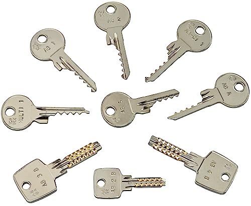 Schlagschlüssel Set - Bumpkey-Set- zum Öffnen der meistverkauften Baumarkt Schlösser, 9-teilig inkl. Online-Anleitung von Multipick