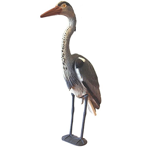 Deko Gartenfigur Reiher 72cm für den Teich - 72cm Fischreiher Teichfigur Gartenschreck von Multistore 2002