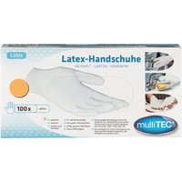 Latex-Einmalhandschuhe, Weiß, Größe M - 100er Set Latex-Einmalhandschuhe, Weiß, Größe M - 100er Set von Multitec
