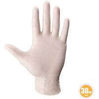 Latex-Handschuhe, Größe XL - Weiß, 30er Latex-Handschuhe, Größe XL - Weiß, 30er von Multitec