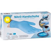 Nitril Einmalhandschuhe 100er, Größe M - Blau Nitril Einmalhandschuhe 100er, Größe M - Blau von Multitec