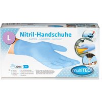Nitril-Einweghandschuhe, Blau, Größe L - 200er Set Nitril-Einweghandschuhe, Blau, Größe L - 200er Set von Multitec