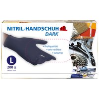 Nitril-Einweghandschuhe, Schwarz, Größe L - 200er Set von Multitec