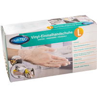 Vinyl-Einmalhandschuhe - 200er Pack, Gr. L von Multitec