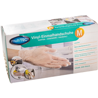 Vinyl-Einmalhandschuhe - 200er Pack, Gr. M Vinyl-Einmalhandschuhe - 200er Pack, Gr. M von Multitec