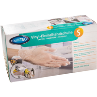 Vinyl-Einmalhandschuhe - 200er Pack, Gr. S Vinyl-Einmalhandschuhe - 200er Pack, Gr. S von Multitec