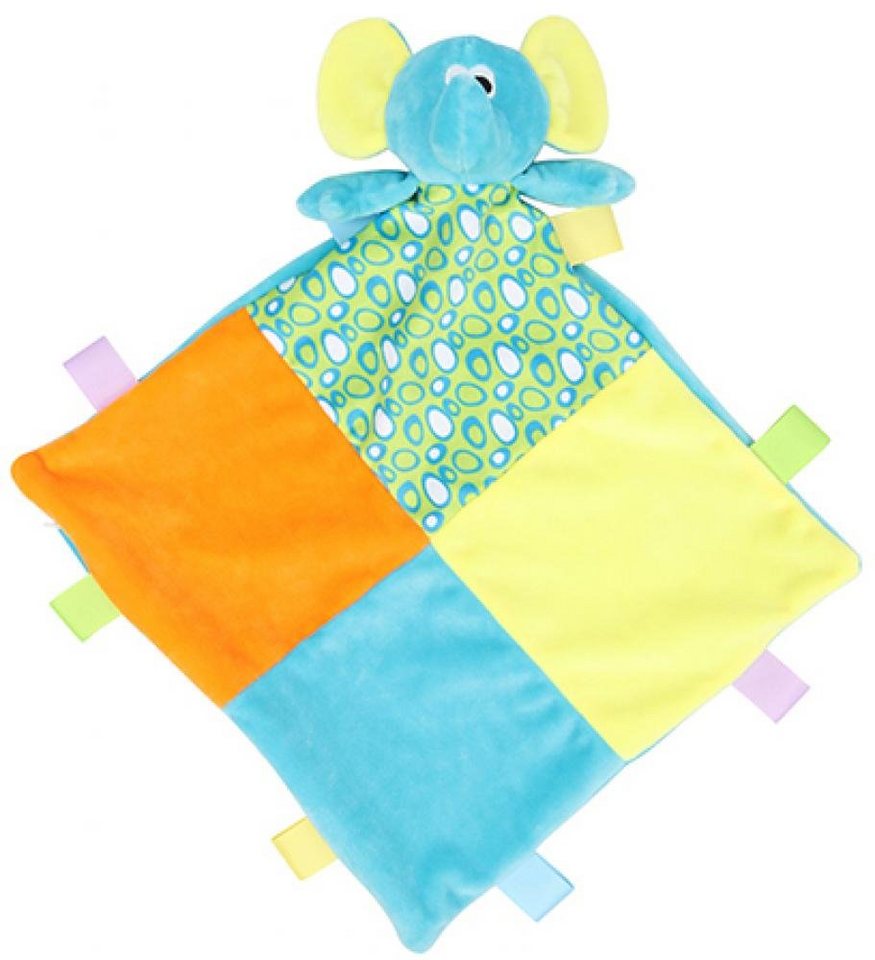 Wohndecke Baby Multi Coloured Comforter with Rattle - Elefantendecke, Mumbles von Mumbles