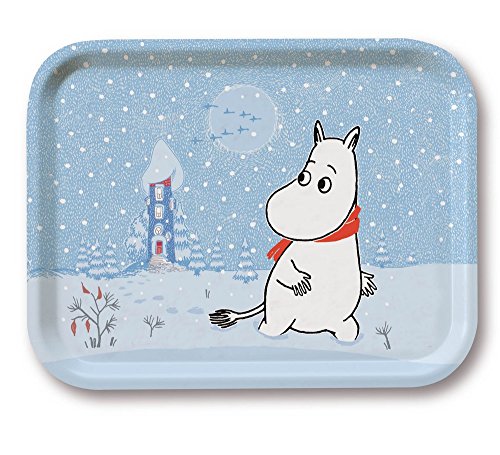 Mumins - Tablett, Birke -Schnee- 27x20 cm von Moomin