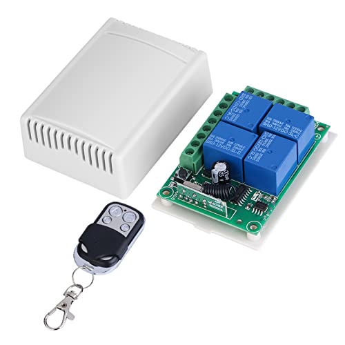 433 MHz Universal Wireless Remote Control Switch DC12V 4CH Relay Wireless Remote Control Switches für Lichter Deckenventilator Garagentoröffner Tor Auto 433 MHz Universal Wireless Remote Control Switch DC12V 4CH Relay Wireless Remote Control Switches für Lichter Deckenventilator Garagentoröffner Tor Auto von Mumusuki