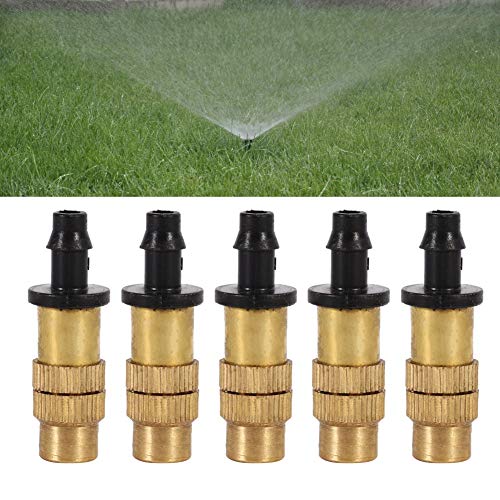 5 stücke Einstellbare Messing Beschlagen Sprühdüse Zerstäubung Sprinkler Für Gartenbewässerung Bewässerung von Mumusuki