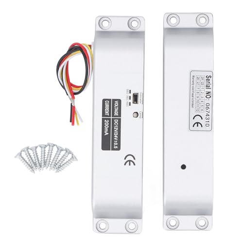 Elektrische Tropfenschraubenschloss, DC12V 24 V FAIL Safer NC -Modus Elektronische Türschloss mit Zeitverzögerung Elektrisches Schleppschloss für Zugriffskontrollsicherheitssystem Elektrische Tropfenschraubenschloss, DC12V 24 V FAIL Safer NC -Modus Elektronische Türschloss mit Zeitverzögerung Elektrisches Schleppschloss für Zugriffskontrollsicherheitssystem von Mumusuki