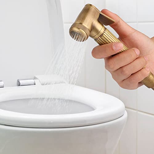 Hand-Duschköpfe, Vintage, Messing, Bidet, Sprühkopf, Halterung, Schlauch-Set, Zubehör für Badezimmer, Hunde, Dusche Hand-Duschköpfe, Vintage, Messing, Bidet, Sprühkopf, Halterung, Schlauch-Set, Zubehör für Badezimmer, Hunde, Dusche von Mumusuki