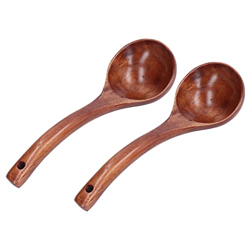 Holzlöffel, Kampferholz Suppenkelle Sichere Verwendung zum Kochen(Löffelbreite 8CM) von Mumusuki