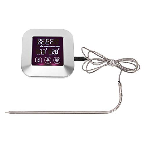 Langlebige Küche Kochen Digital Touchscreen Lebensmittel Fleisch Thermometer Timer Tool mit Sonde von Mumusuki