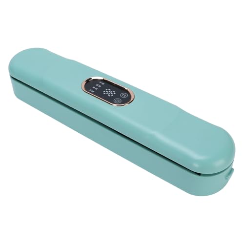 Mumusuki 120W Kleiner Haushalts-Vakuum Ierer, 62kPa Lebensmittel Verpackungs Maschine mit Hoher Absaugung, 9,8 "breiter Dichtung Streifen für Frische, Leicht und Tragbar (555g) für (EU-Stecker) von Mumusuki