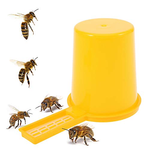 Mumusuki 2 STÜCKE Bienenzucht Honig Eingang Wassertrinker Bee Feeder Flasche Set Schüssel Bienenhaltewerkzeug Imkereiausrüstung von Mumusuki