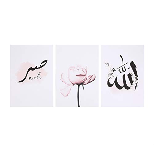 Mumusuki 3 Panel Leinwand Wandkunst Islam muslimischen Stil Wandkunst Leinwand Malerei dekorative Bild Home Decoration (21x30cm) von Mumusuki