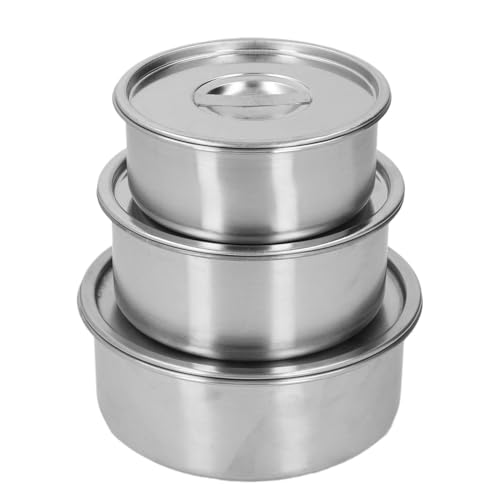 Mumusuki 3PCs Mischschalen mit Luftdichten Deckeln, 304 Edelstahl Hitzesicheres Anti -Fall -Metallschalen für die Zubereitung und Lagerung von Haushaltsnahrungsmitteln und Lagerung Mumusuki 3PCs Mischschalen mit Luftdichten Deckeln, 304 Edelstahl Hitzesicheres Anti -Fall -Metallschalen für die Zubereitung und Lagerung von Haushaltsnahrungsmitteln und Lagerung von Mumusuki
