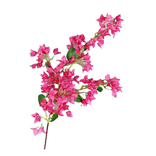 Mumusuki 47,2 Zoll Künstliche Bougainvillea-Zweige, Künstliche Blumenstiele, Handgefertigter Pflaumenblütenstrauß aus Frühlingsseide für Zimmer, Küchen, Badezimmer, Hochzeit, Party von Mumusuki