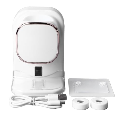 Mumusuki Automatischer Zahnpastaspender, Wandmontierter Selbstquetscher mit Zahnbürstenhalter, für und Erwachsene, Einfache Installation für Badezimmer (White) von Mumusuki