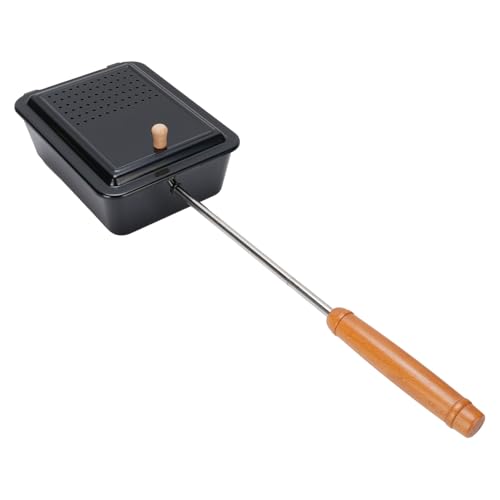 Mumusuki Campfire Popcorn Popper, Eisen Popcorn Grillschale mit Holzgriff Manueller Popcorn -Hersteller für Home Camping Garten Mumusuki Campfire Popcorn Popper, Eisen Popcorn Grillschale mit Holzgriff Manueller Popcorn -Hersteller für Home Camping Garten von Mumusuki