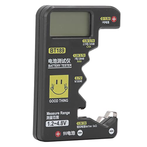 Mumusuki Detektorspannungsprüfer für Digitale Batterie -Tester -Kapazität für AAA 9V Batterien mit LCD Anzeige Leichtes Kompaktdesign für Techniker. Mumusuki Detektorspannungsprüfer für Digitale Batterie -Tester -Kapazität für AAA 9V Batterien mit LCD Anzeige Leichtes Kompaktdesign für Techniker. von Mumusuki