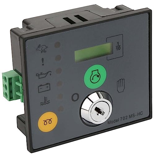 Mumusuki Generator -Bedienfeld DSE702MS -Mikrocomputer Controller mit Manuellem Startstopp LED Fehleranzeige für Generatorset mit Tasten Hochwertiger Glaswiderstand von Mumusuki