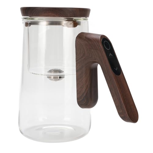 Mumusuki Glastea -Topf mit Infuser, Magnetwasser -Trennung Auto -Timer 800 Ml Transparente Teekanne Zum Brauen Heißer Kalter Loser Blatttee von Mumusuki