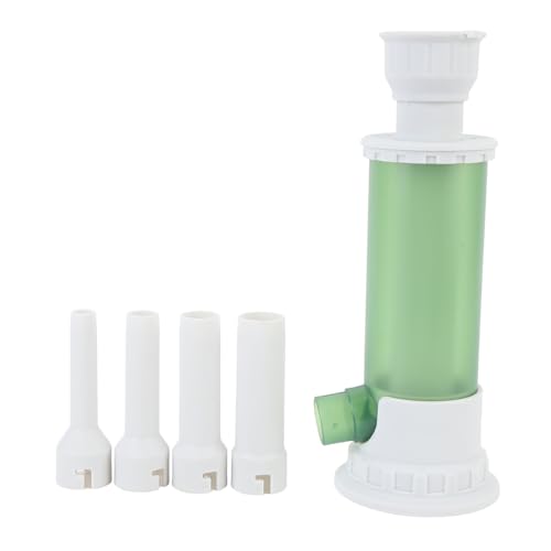 Mumusuki Handbuch Wurst Stuffers Handbetriebener Wursthersteller mit 4 Füllrohre Easy Cleaning Food Grade Material für Heimküchen Restaurants (GREEN) von Mumusuki