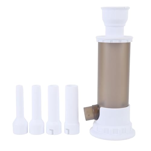 Mumusuki Handbuch Wurst Stuffers Handbetriebener Wursthersteller mit 4 Füllrohre Easy Cleaning Food Grade Material für Heimküchen Restaurants (GREY) von Mumusuki