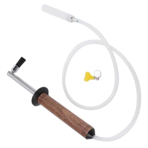 Mumusuki Kaffeemaschinen und Mahlwerk Reinigungsbürstenset, Austauschbarer Bürstenkopf Hochdruck-Dampfbürste für Kaffeemaschine mit Holzgriff und Schlauchklemme, für Zuhause, Büro und Café, Geschenke von Mumusuki