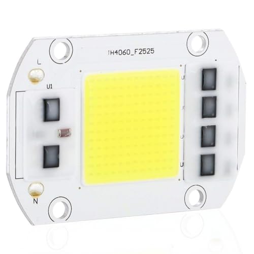 Mumusuki 100W 220V LED-Chip, Kaltweißer Hochleistungs LED Chips Birne, Hochspannungs COB Lichtquelle Energieeinsparung Lampe Chip, für Bühnenlicht, Flutlicht, Straßenlaternen, Außenbeleuchtung von Mumusuki