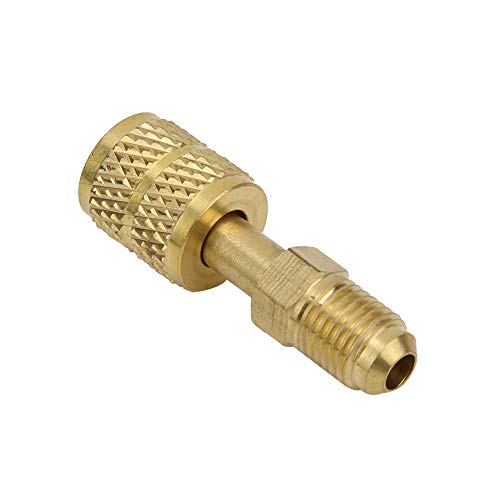 Neuer AC R410A Messingadapter für 1/4 "Stecker auf 5/16" Buchse mit Ventilkern-Ladeschlauch zur Pumpe von hoher Qualität Neuer AC R410A Messingadapter für 1/4 "Stecker auf 5/16" Buchse mit Ventilkern-Ladeschlauch zur Pumpe von hoher Qualität von Mumusuki